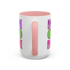 Colorful "Mom" Accent Coffee Mug - Perfect Gift for Mother's Day