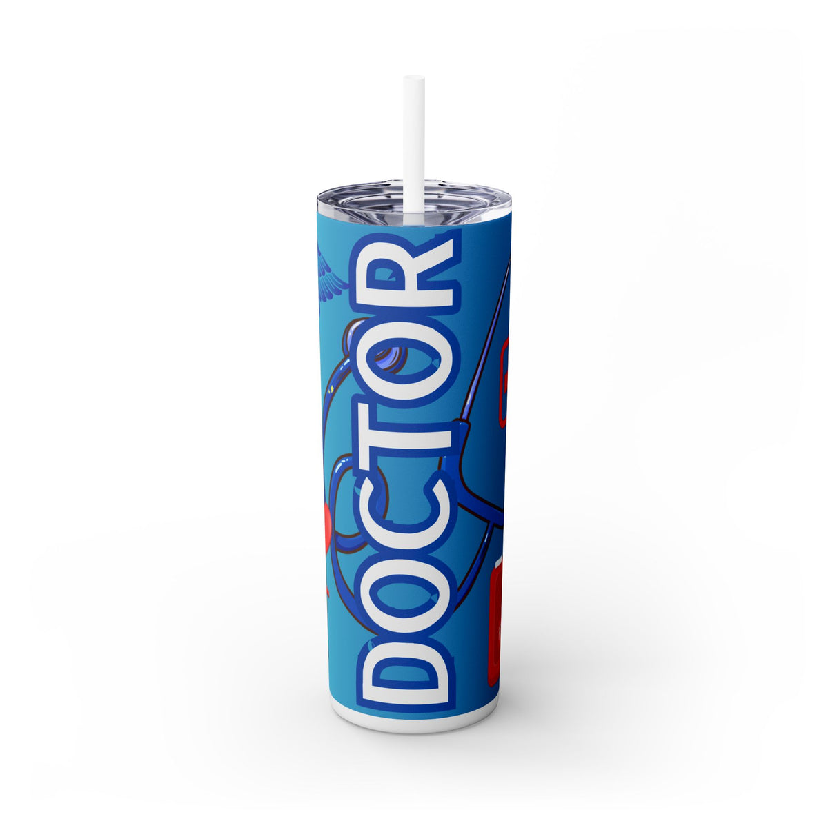 Doctor Skinny Tumbler with Straw, 20oz