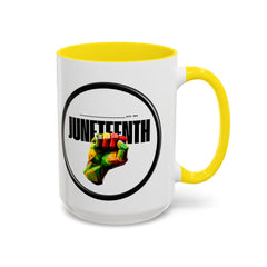 Juneteenth Accent Coffee Mug - Celebrate Freedom and Heritage