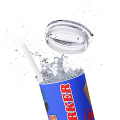 Postal Worker Skinny Tumbler with Straw