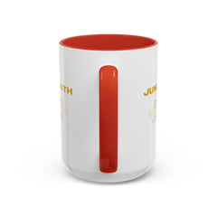 Juneteenth Accent Coffee Mug - Power, Strength, Justice - Celebration Gift for Heritage Awareness
