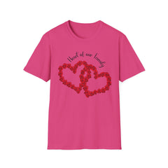 Heart of Our Family T-Shirt - Floral Love Design