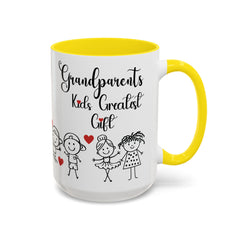 Grandparents' Greatest Gift Coffee Mug - Cute Family Design for Special Moments
