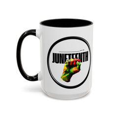 Juneteenth Accent Coffee Mug - Celebrate Freedom and Heritage