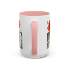 Mother's Day Accent Coffee Mug - Floral Design 11oz & 15oz