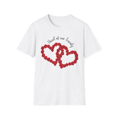 Heart of Our Family T-Shirt - Floral Love Design