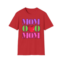 Colorful "Mom" Heart T-Shirt