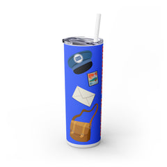 Postal Worker Skinny Tumbler with Straw