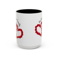 Heart of Our Family Accent Coffee Mug