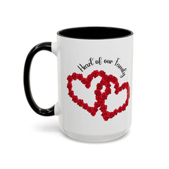 Heart of Our Family Accent Coffee Mug