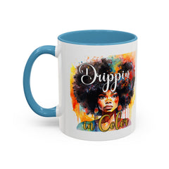 Drippin' in Color Coffee Mug - Afrocentric Drinkware for Proud Individuals