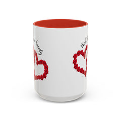 Heart of Our Family Accent Coffee Mug