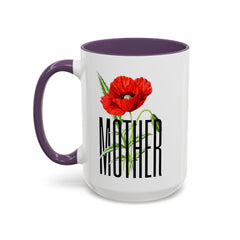 Mother's Day Accent Coffee Mug - Floral Design 11oz & 15oz