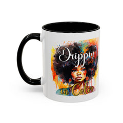 Drippin' in Color Coffee Mug - Afrocentric Drinkware for Proud Individuals