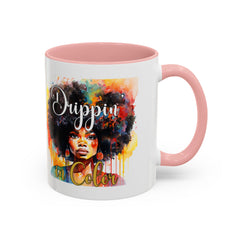 Drippin' in Color Coffee Mug - Afrocentric Drinkware for Proud Individuals