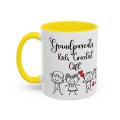 Grandparents' Greatest Gift Coffee Mug - Cute Family Design for Special Moments