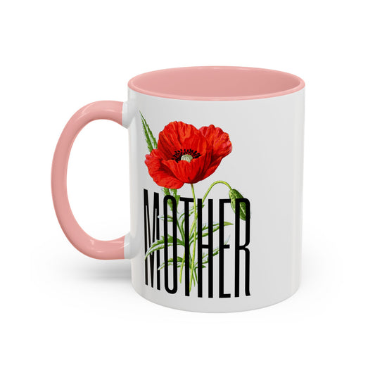 Mother's Day Accent Coffee Mug - Floral Design 11oz & 15oz