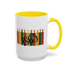 Juneteenth Accent Coffee Mug - Celebrate Freedom and History | 11oz & 15oz Options