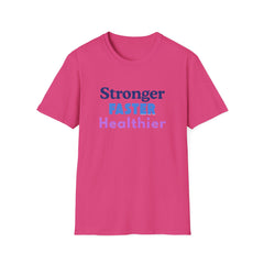 Inspirational Fitness Unisex T-Shirt - 'Stronger, FASTER, Healthier'