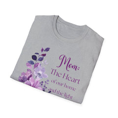 Mom Heart Floral T-Shirt - Comfortable Gift for Mother's Day