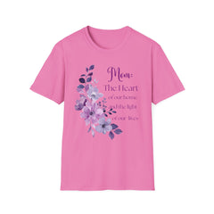 Mom Heart Floral T-Shirt - Comfortable Gift for Mother's Day