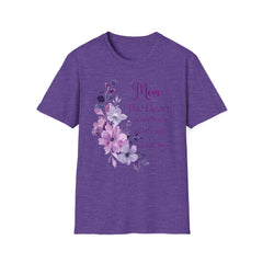 Mom Heart Floral T-Shirt - Comfortable Gift for Mother's Day