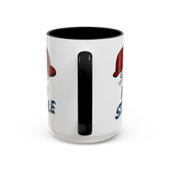 Sip in Style Accent Coffee Mug - Fun & Unique Ceramic Mug for Drink Lovers