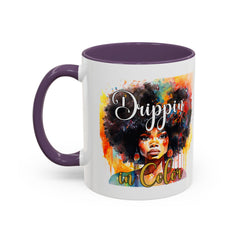 Drippin' in Color Coffee Mug - Afrocentric Drinkware for Proud Individuals