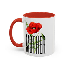 Mother's Day Accent Coffee Mug - Floral Design 11oz & 15oz
