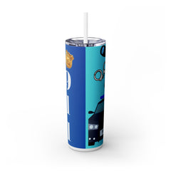 20oz Police Officer Tumbler with Straw - Fun Law Enforcement Drinkware