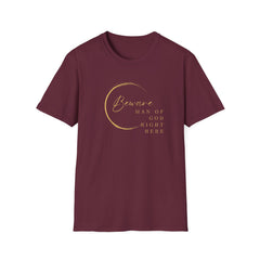 Beware Man of God T-Shirt - Faith-Inspired Apparel for Spiritual Men