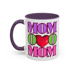 Colorful "Mom" Accent Coffee Mug - Perfect Gift for Mother's Day