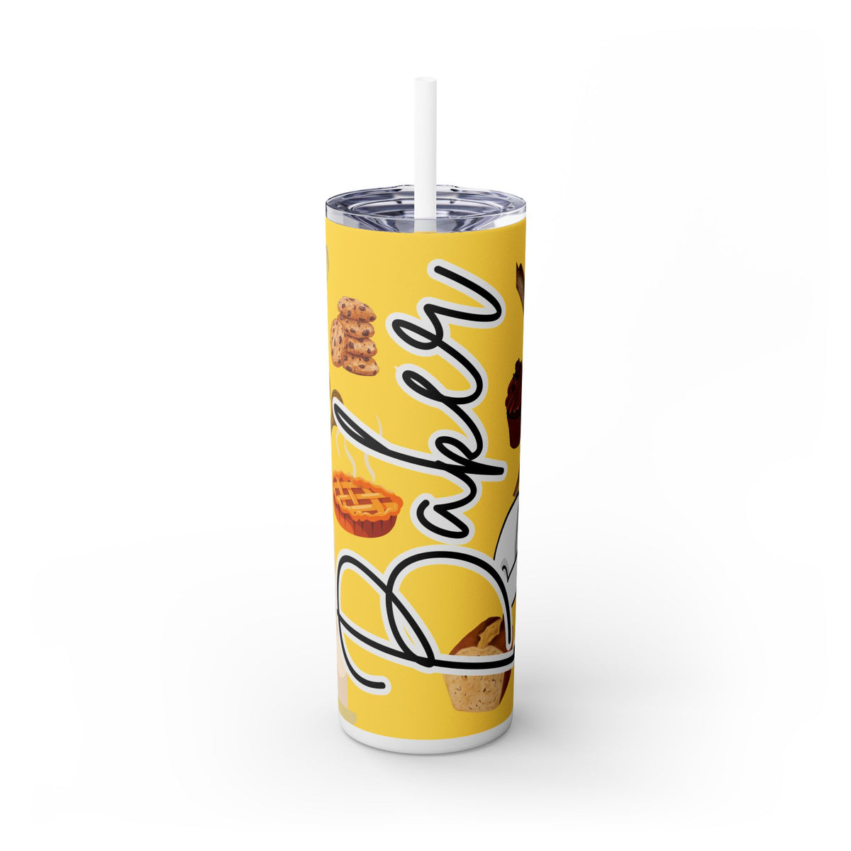 Baker Skinny Tumbler with Straw - 20oz