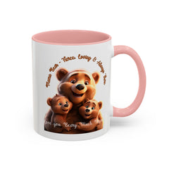 Love You Beary Much Bear Family Mug - Cute Accent Coffee Mug for Moms