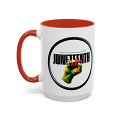 Juneteenth Accent Coffee Mug - Celebrate Freedom and Heritage