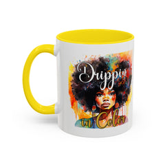Drippin' in Color Coffee Mug - Afrocentric Drinkware for Proud Individuals