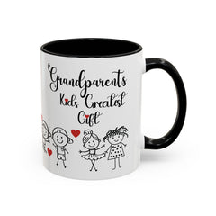 Grandparents' Greatest Gift Coffee Mug - Cute Family Design for Special Moments