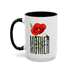 Mother's Day Accent Coffee Mug - Floral Design 11oz & 15oz
