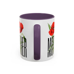 Mother's Day Accent Coffee Mug - Floral Design 11oz & 15oz