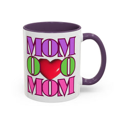 Colorful "Mom" Accent Coffee Mug - Perfect Gift for Mother's Day