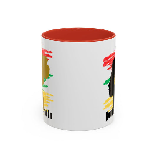 Juneteenth Accent Coffee Mug - Celebrate Freedom & Heritage