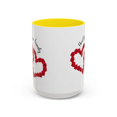 Heart of Our Family Accent Coffee Mug