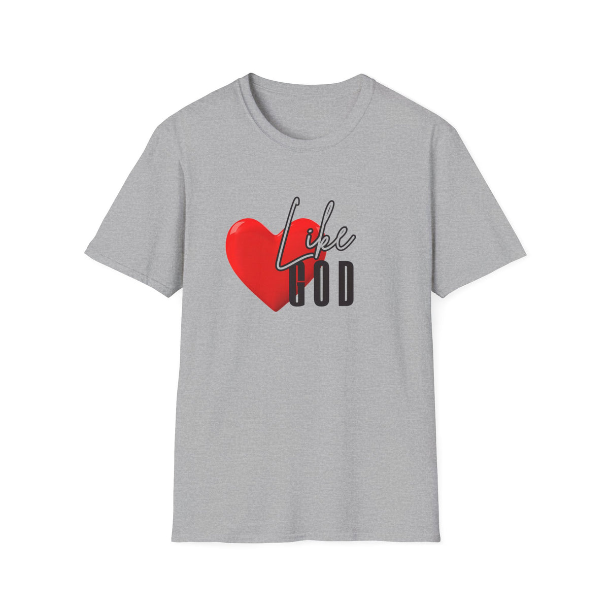 LOVE LIKE GOD Unisex Softstyle T-Shirt - Perfect for Faith and Love Celebrations