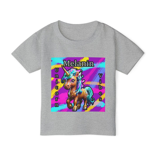 Melanin Unicorn Vibes Toddler T-Shirt
