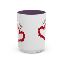 Heart of Our Family Accent Coffee Mug