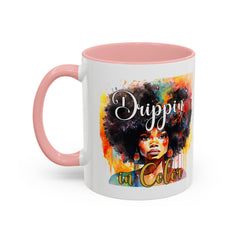 Drippin' in Color Coffee Mug - Afrocentric Drinkware for Proud Individuals