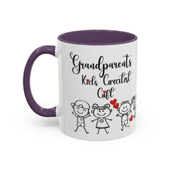 Grandparents' Greatest Gift Coffee Mug - Cute Family Design for Special Moments