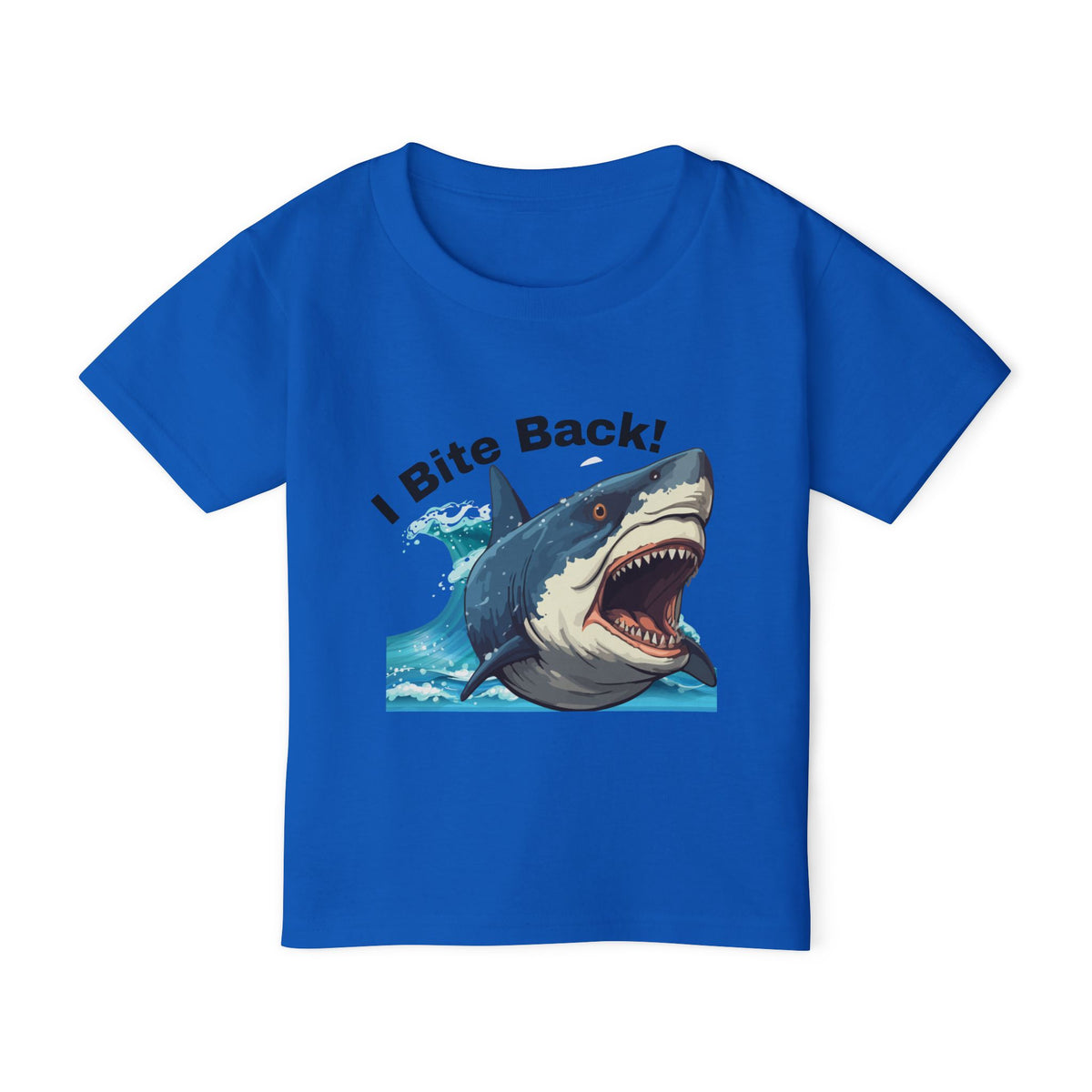 I Bite Back! Shark Toddler T-Shirt | Fun Kids Tee for Playtime & Beach Days