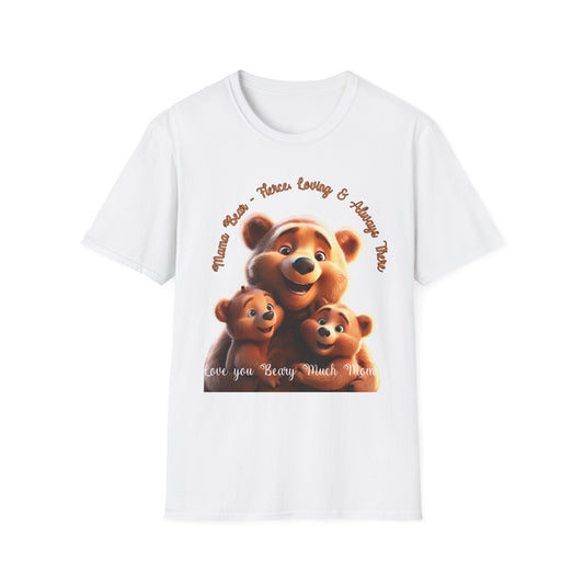 Love You Beary Much Mom T-Shirt | Cute Unisex Softstyle Tee for Mother's Day
