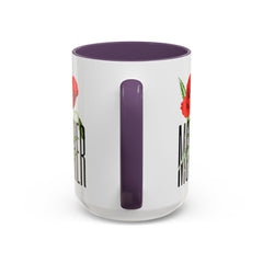 Mother's Day Accent Coffee Mug - Floral Design 11oz & 15oz